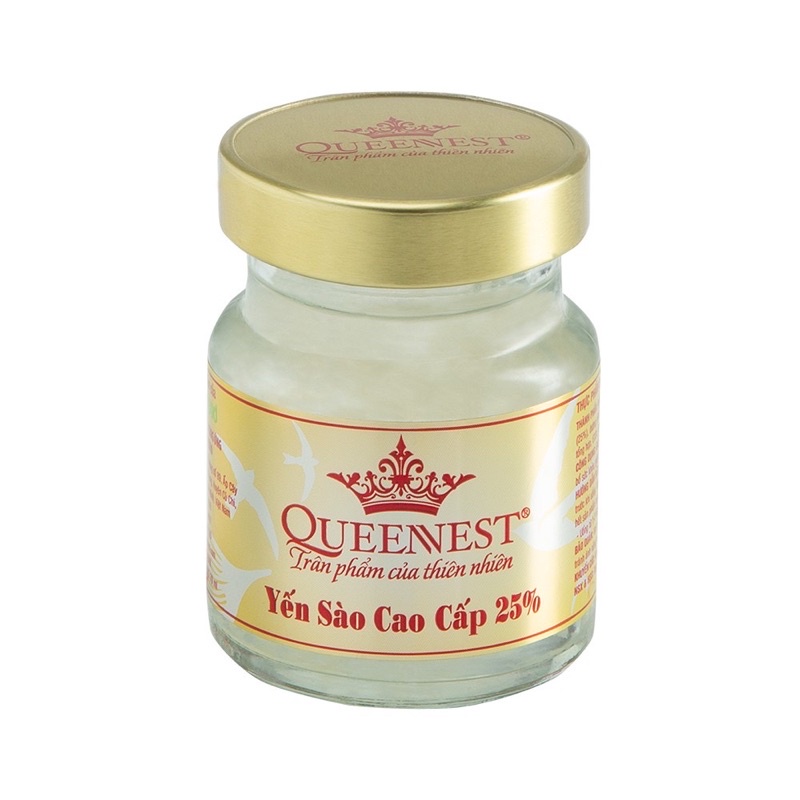 Yến sào cao cấp QUEENNEST 25% (Hộp 6 Hũ x 70ml) | Shopee Việt Nam