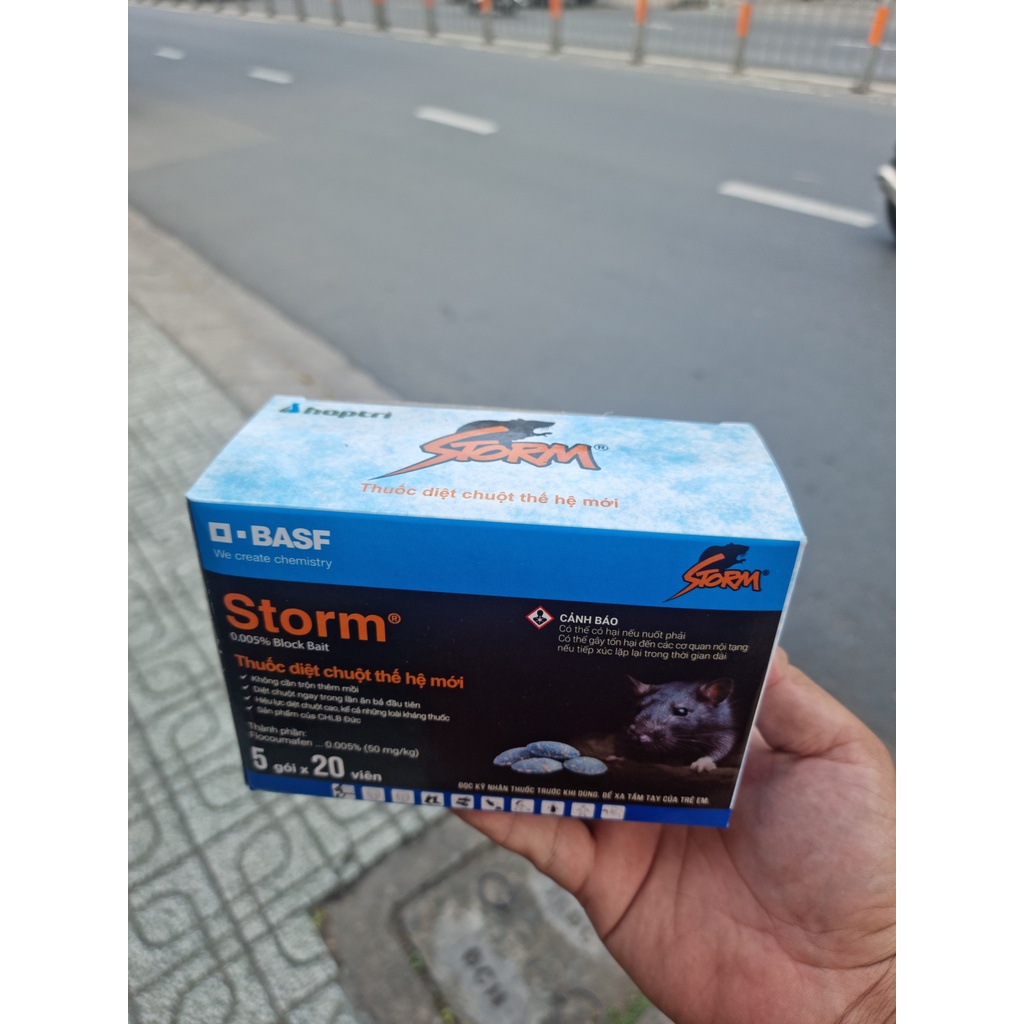 (Càng nhiều, càng rẻ) Thuốc diệt chuột, Storm gói 20 viên - 99,9% chuột ...