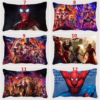 Siêu Anh Hùng Người Nhện Một Mặt In Hình Polyester Hình Chữ Nhật Gối Phòng Ngủ Sofa Nhà Trang Trí Gối