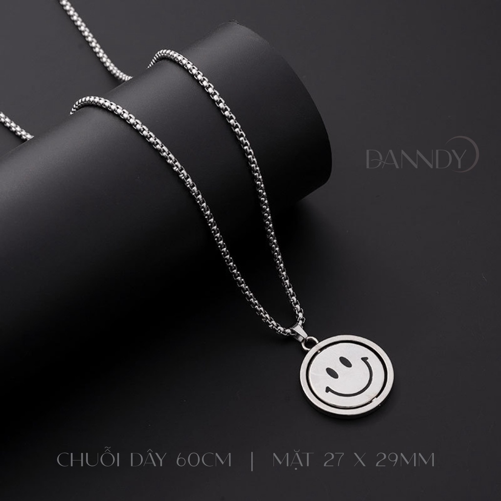 Dây chuyền nam nữ mặt cười,dây chuyền nam mặt khóc cười titan thép không gỉ,vòng cổ nữ mặt vui buồn cá tính| FANCY