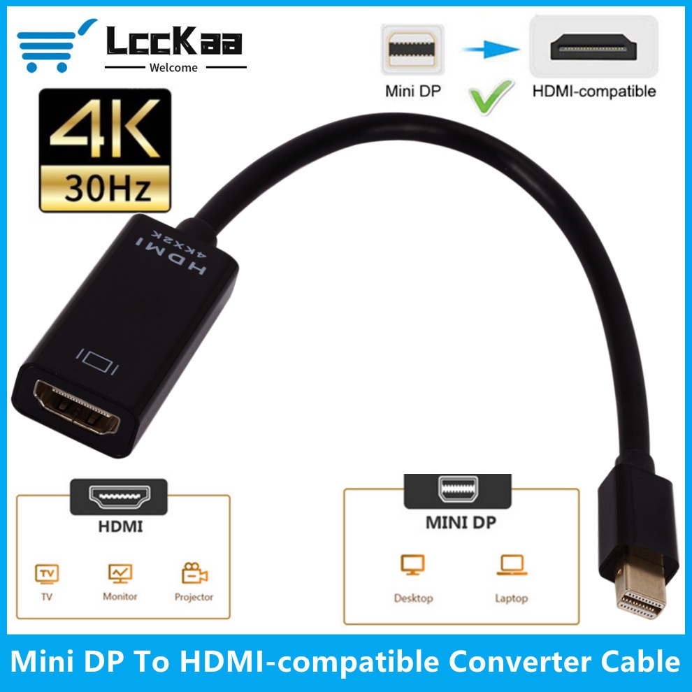 Lcckaa Dây Cáp Chuyển Đổi Cổng mini displayport Sang hdmi 4k tv Máy ...