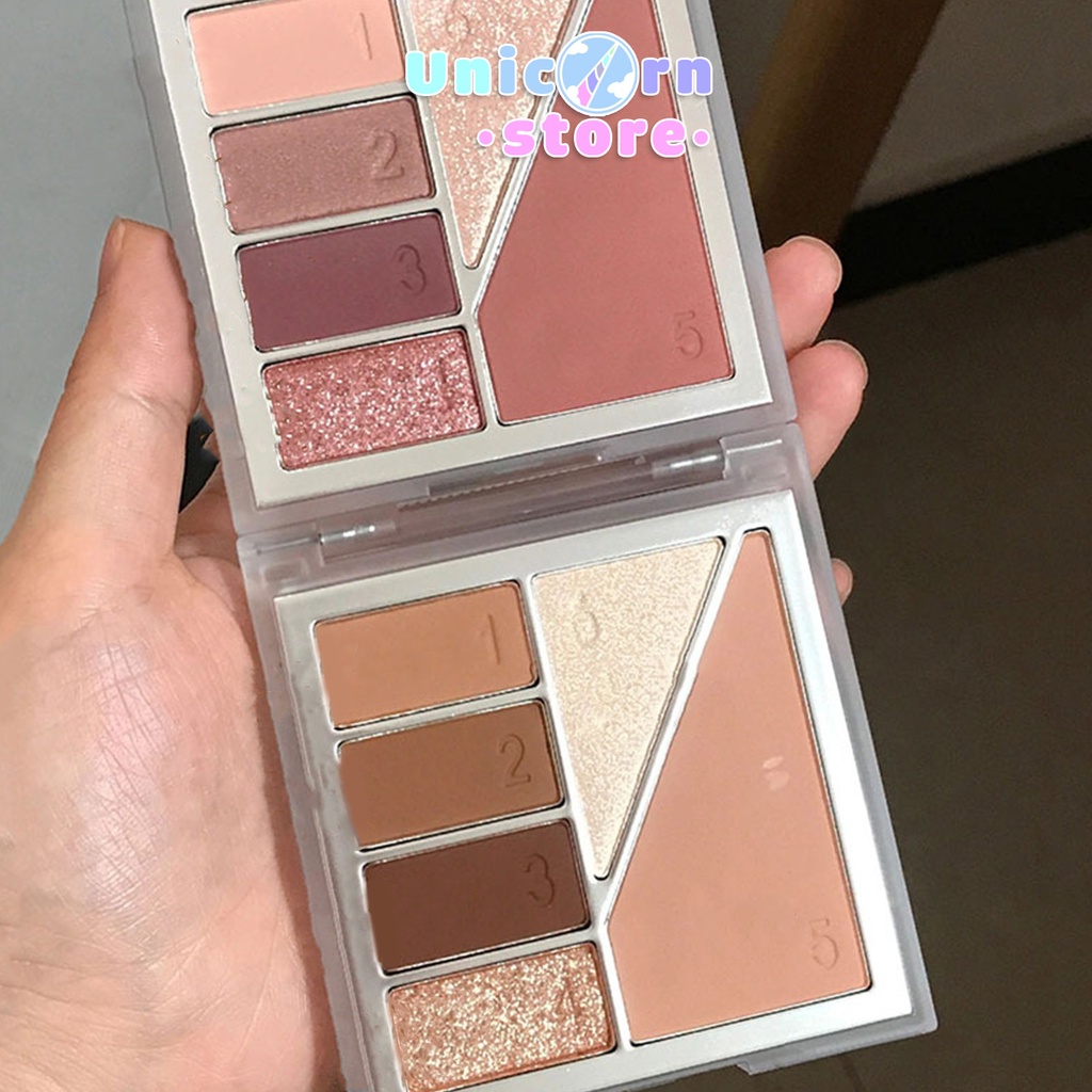 Bảng Mắt 6 Ô Dikalu Eyeshadow Sequins Earth Affordable Student Girl DKL806