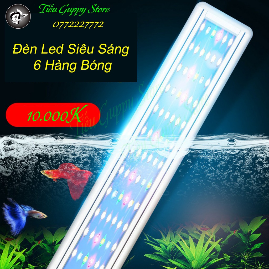 Đèn Led Máng 6 Hàng Bóng Ánh Sáng 10000K - Thích Hợp cho Hồ Thủy Sinh ...