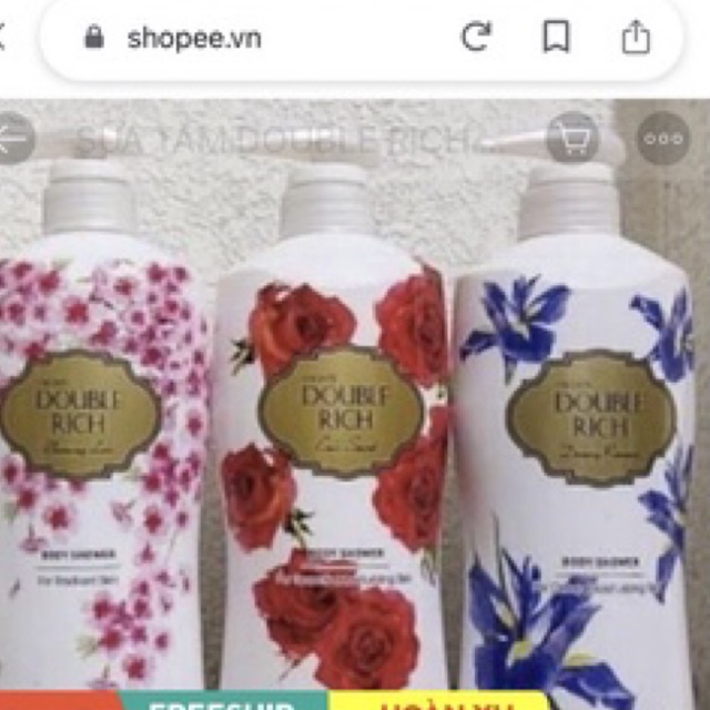 SỮA TẮM DOUBLE RICH 550g tặng kèm