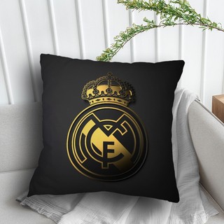 Logo Real Madrid Vỏ Gối World Cup Câu Lạc Bộ Bóng Đá Vỏ Gối Một Mặt In Hình Chữ Nhật Polyester Vỏ Gối Phòng Ngủ Sofa Trang Trí Nhà Gối (Không Có Lõi Gối)