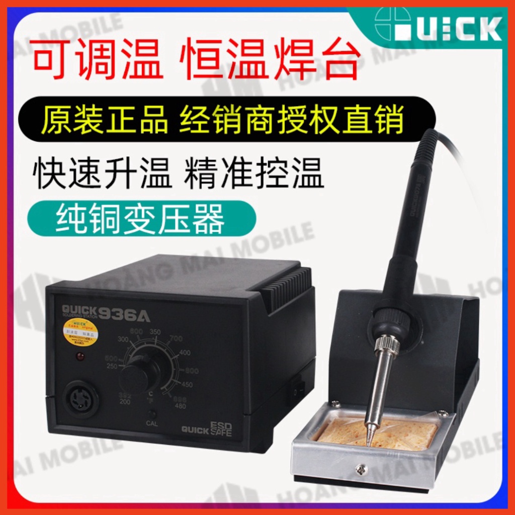 Máy hàn cầm tay 60W QUICK 936A, phù hợp mũi hàn 936