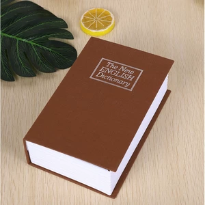 Két sắt quyển sách từ điển loại mini 2 lớp xinh xắn 18cmx12cmx5cm