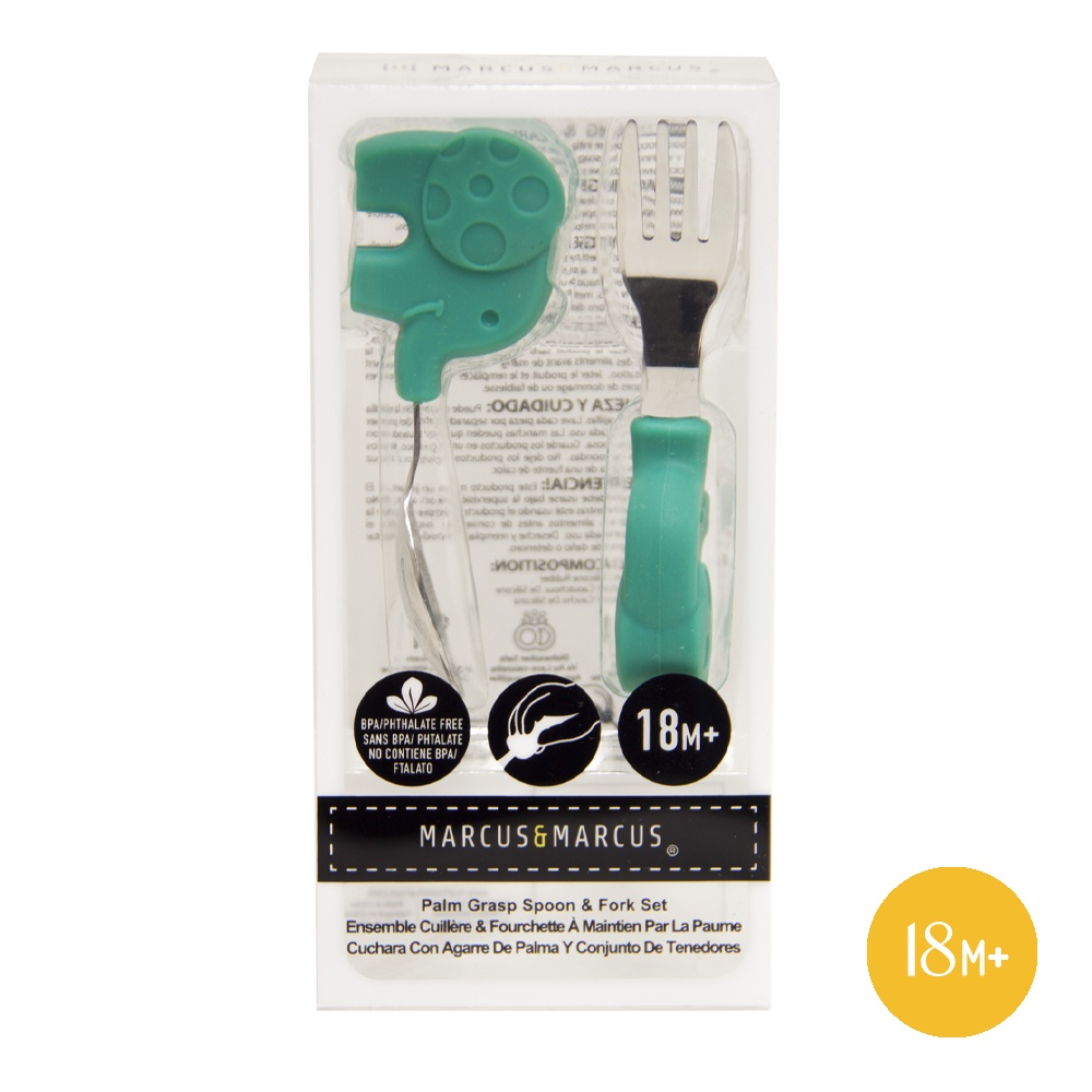 Ảnh Bộ thìa nĩa tập ăn cho bé Palm Grasp Marcus & Marcus, từ 18 tháng - Ollie 2