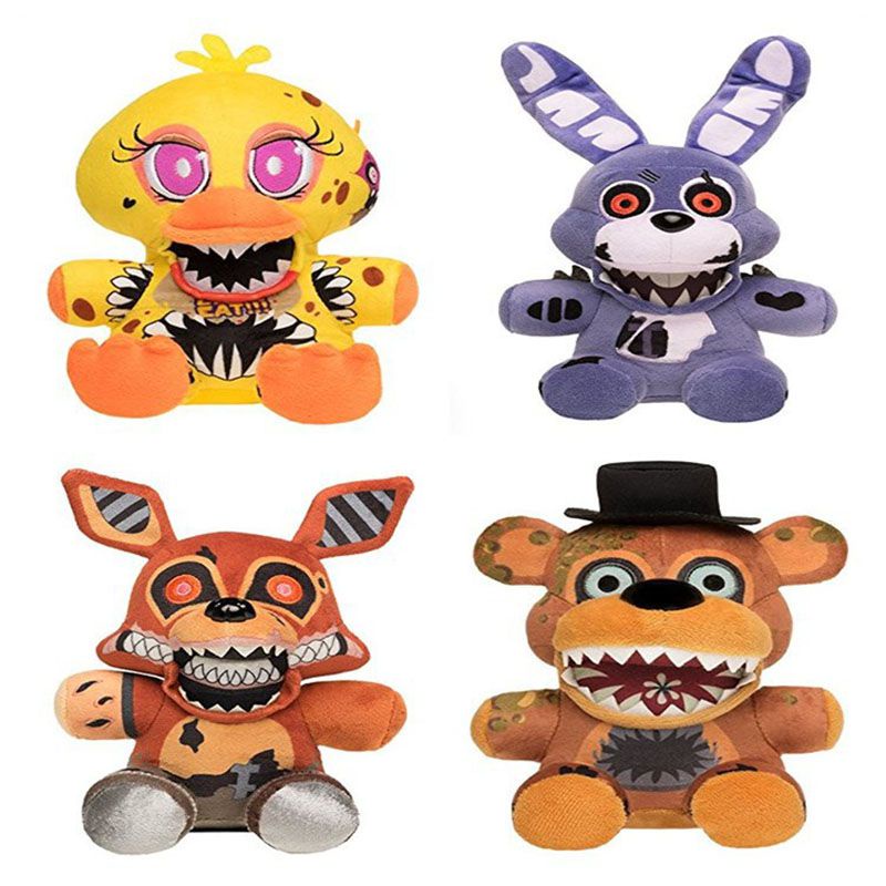 Freddy 's Friends Fnaf Đồ Chơi Sang Trọng Thú Nhồi Bông Mềm Chica Bonny Foxy Quà Tặng Trẻ Em