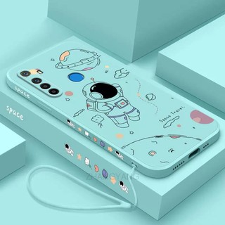 ốp lưng Realme 5 5i 6i 5s 5 pro c3 Ốp Điện Thoại Silicone TPU In Hình Phi Hành Gia Kèm Dây Đeo Cho Realme 5 5i 6i 5s 5 pro c3