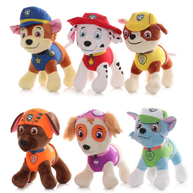 Thú nhồi bông hình nhân vật hoạt hình Paw Patrol dễ thương PAW PATROL MARSHALL Chó Cứu Hộ Nhồi Bông 20cm