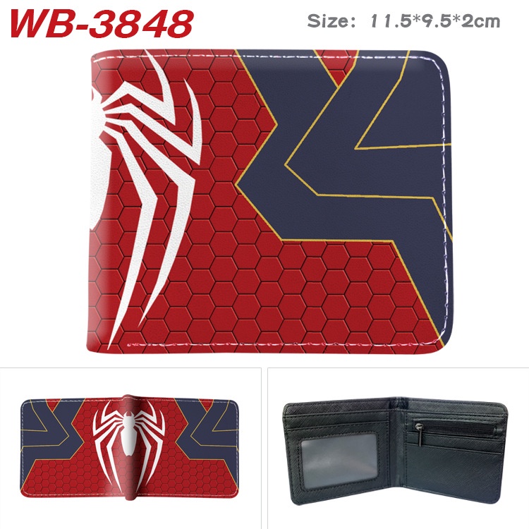 Gc2 Marvel series Người Nhện Batman Siêu Nhân Người Sắt Ví Ngắn In Hình Hoạt Hình Túi Đựng Thẻ Dành Cho Nam Nữ CG2