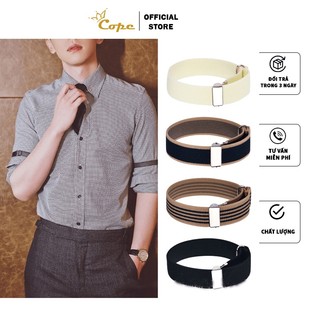 Cặp đai đeo tay nam giữ áo sơ mi co giãn chống tuột có thể điều chỉnh bartender garter  Cope88