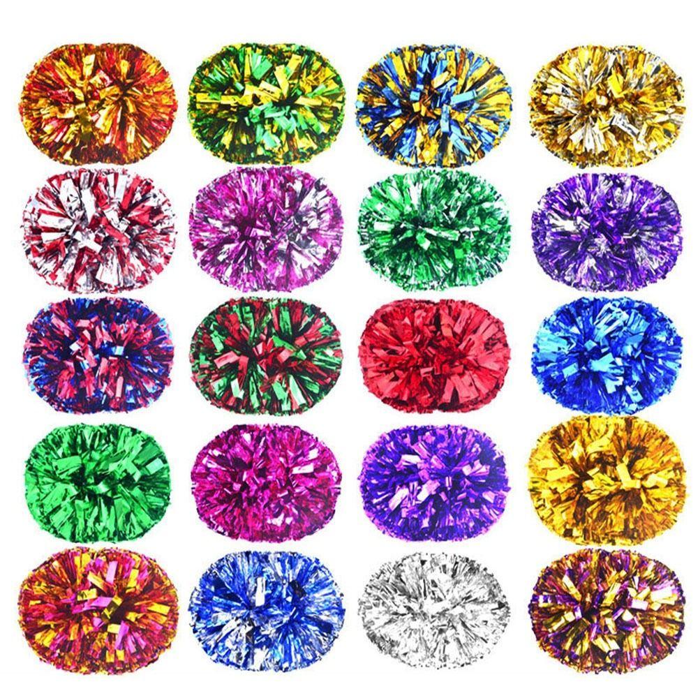 ICUCKO 1 Cổ Vũ pompoms Đầm Trang Phục Hòa Nhạc Tay Cầm Nhựa Khiêu Vũ Trang Trí Tiệc