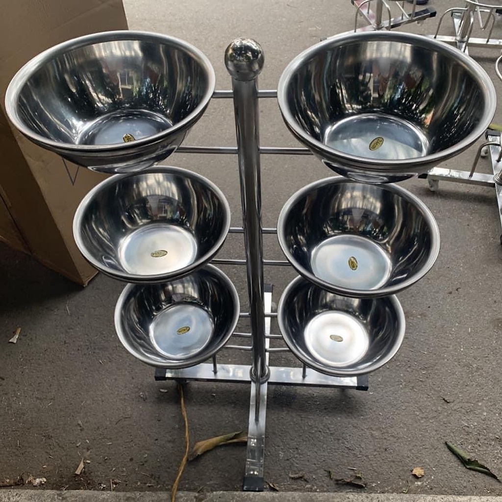 Cây bát nước 6 bát inox cho spa