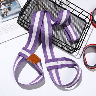 Dây đeo thảm yoga đa sắc màu, chất liệu cotton đàn hồi tiện lợi cho việc tập luyện yoga hàng ngày.