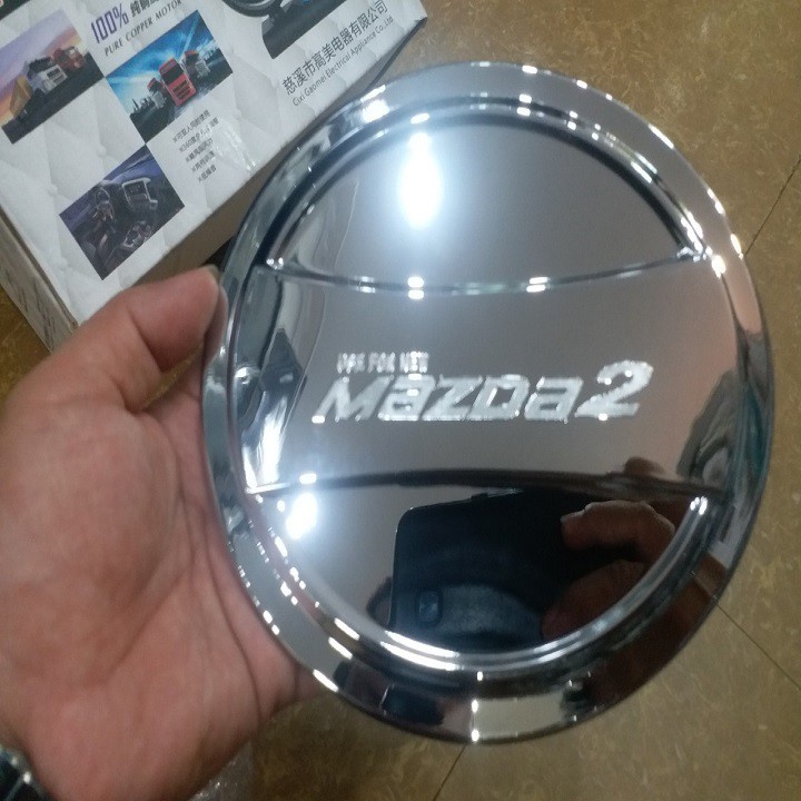Ốp tay nắm, hõm cửa xe Mazda 2 đời 2015 - HIỆN NAY - Mạ Crom cao cấp, sáng bóng