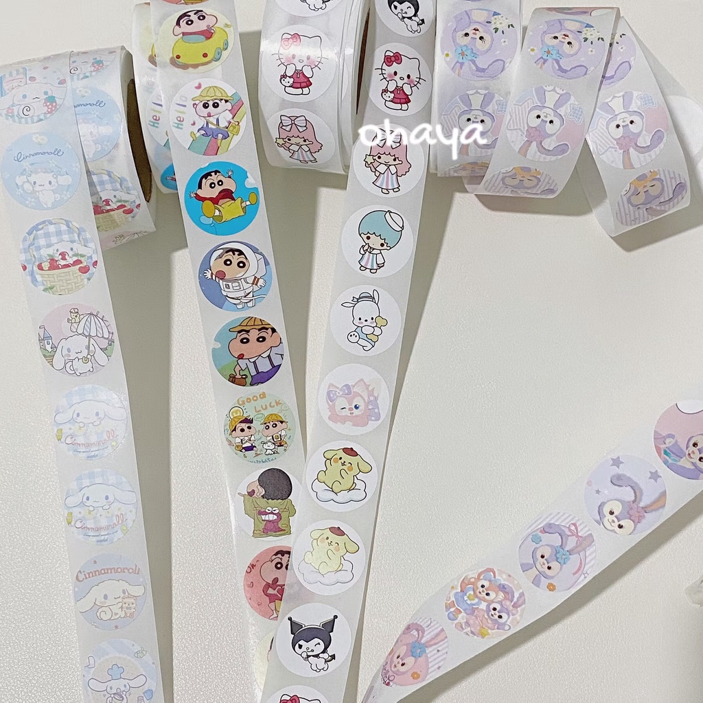 Bộ 500 sticker Hoạt Hình Sanrio kuromi Crayon Shin-chan Dễ Thương Dùng ...