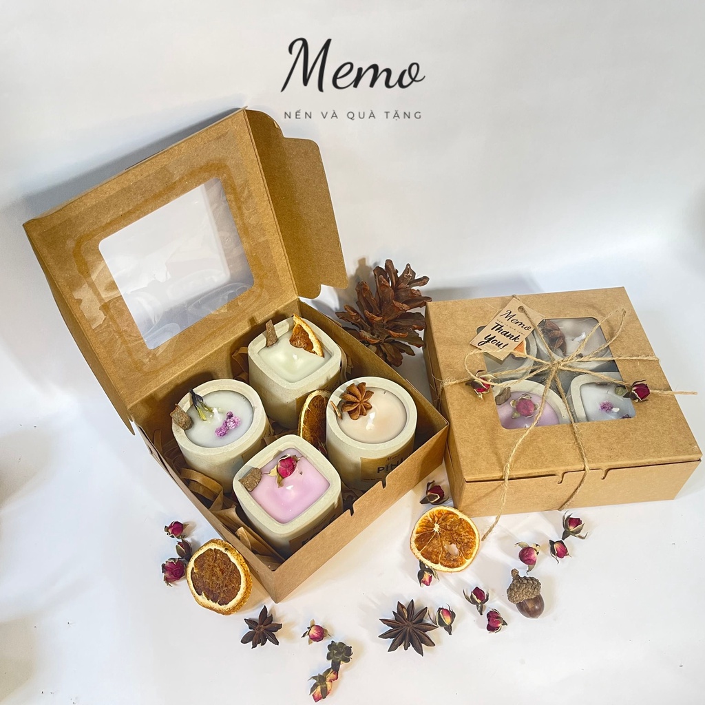 Hộp Quà Nến Thơm 20/10 , Set Quà Nến Thơm Handmade Tặng Người Yêu Dịp ...