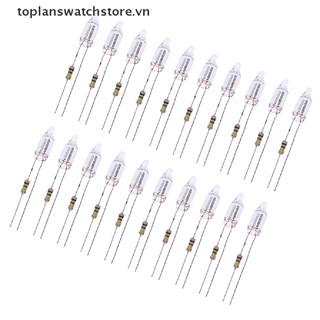 Bộ 20 Đèn Led Neon 220V 6 * 16 mm Tín Hiệu