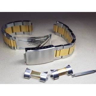 Thắt Lưng Thép Rolex Bản Vừa / Màu Vàng / Bạc Phong Cách vintage Cho Rolex 13 17 19 20mm