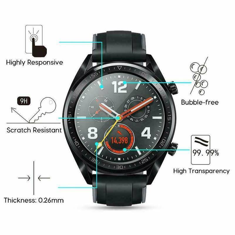 Kính Cường Lực 9H Cho Huawei Magic Watch GT2 2 Pro 46mm Đồng Hồ Thông Minh Bảo Vệ Màn Hình Phim Chống Cháy Nổ Cho Huawei Honor S1 GT Vitality Board Phiên Bản Thanh Lịch