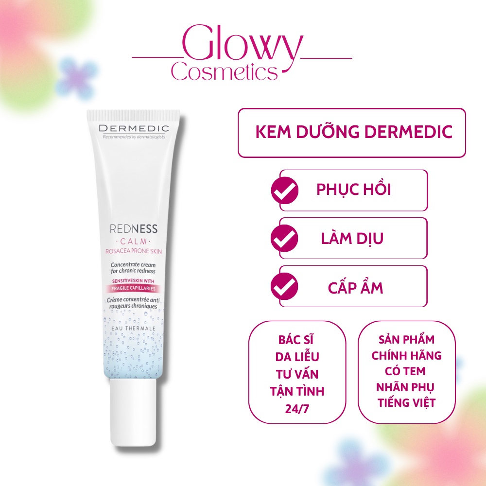 Kem Dưỡng Chuyên Dụng Cho Da Nhạy Cảm, Giãn Mạch DERMEDIC REDNESS CALM ...