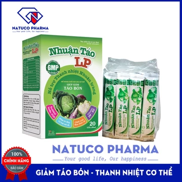 Siro Nhuận Táo LP - hỗ trợ nhuận tràng, giảm táo bón hiệu quả - thành phần phan tả diệp thảo dược - Hộp 20 gói