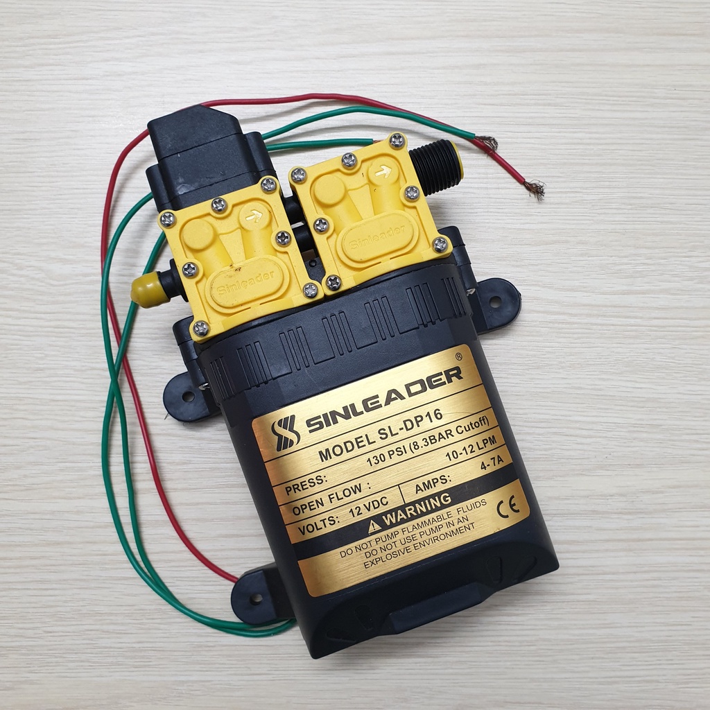 Chính hãng) Bộ bơm đôi Sinleader SL-DP16 130PSI - 120W - 12V - Lõi