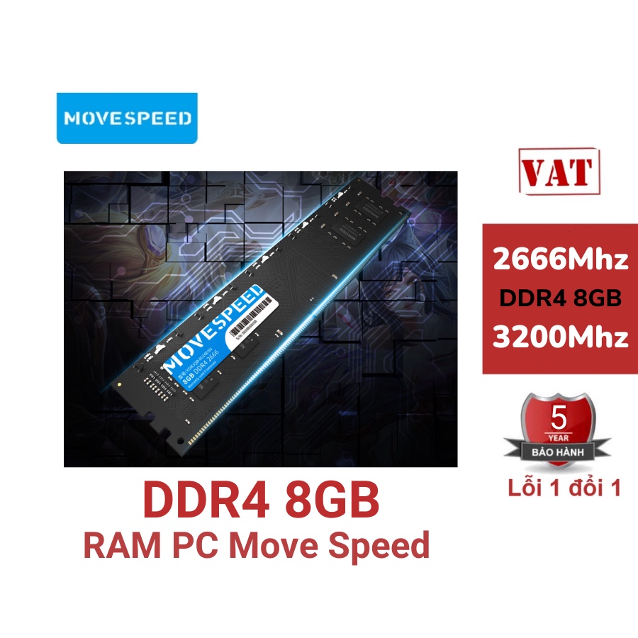 RAM máy tính PC DDR4 8GB Move Speed 2666/3200Mhz | Shopee Việt Nam