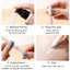 DELMER Xoay Đóng Gói Lại Chân Không Bút 4 Phong Cách Bàn Chải Đầu Chất Lỏng Nền Biểu Bì Dầu Applicator Pha Chế Chai Bóng Hộp Đựng Di Động Trong Suốt Xoắn Bút