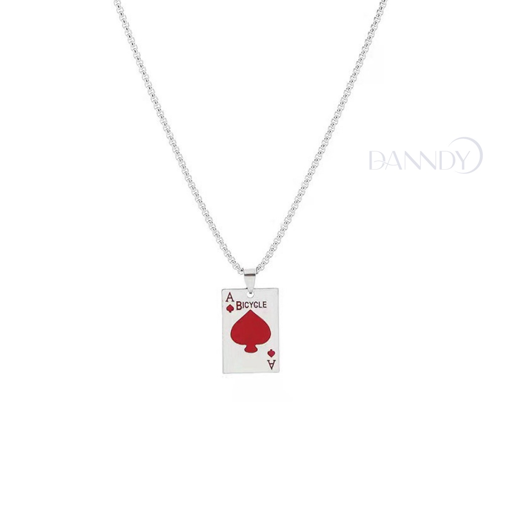 Dây chuyền cặp đôi nam nử.dây chuyền cặp .dây chuyền thần bài cá tính .dây chuyền titanium ngầy cá tính.