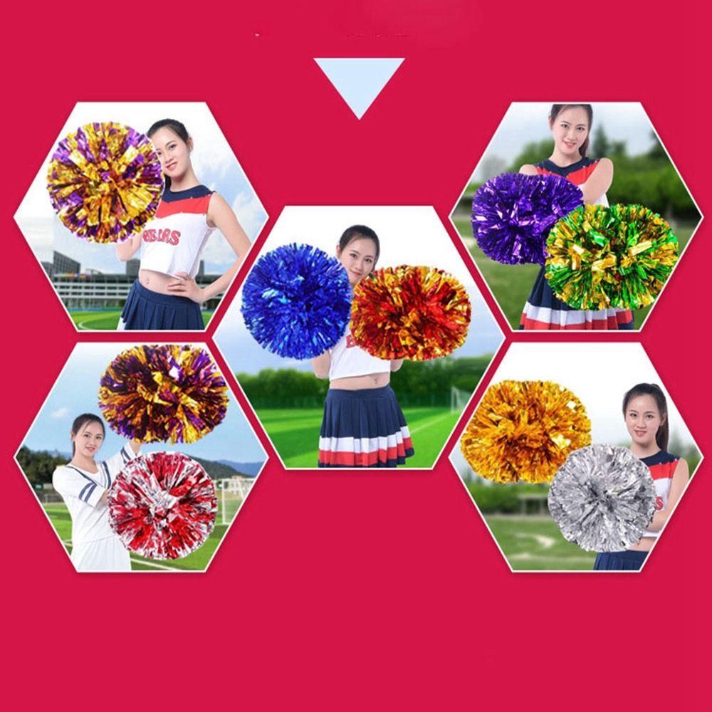 ICUCKO 1 Cổ Vũ pompoms Đầm Trang Phục Hòa Nhạc Tay Cầm Nhựa Khiêu Vũ Trang Trí Tiệc