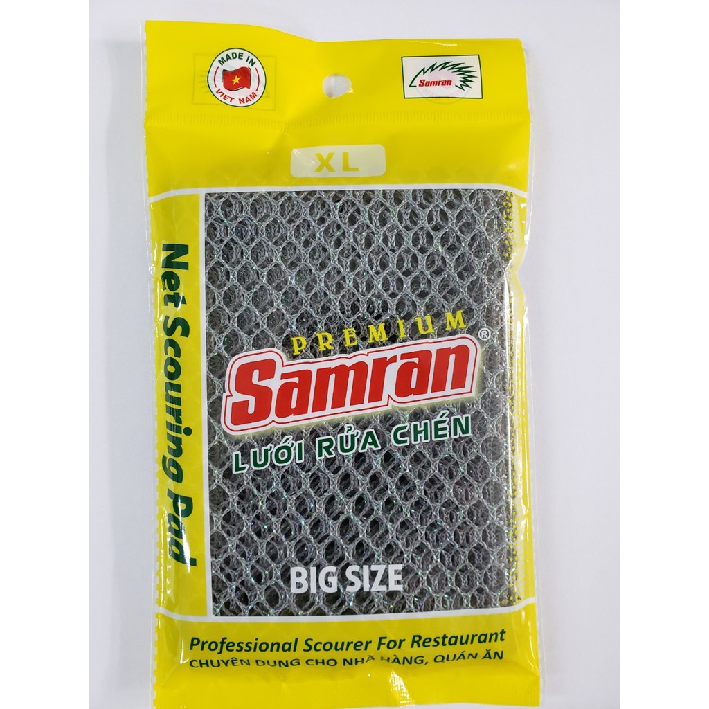 (hot) Lưới rửa chén Samran 1 miếng (màu ngẫu Nhiên) | Shopee Việt Nam