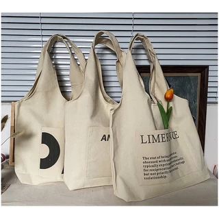 Túi Vải Canvas ,Túi Tote, Phong Cách Hàn Quốc Đi Chơi Đi Học Tiện Dụng