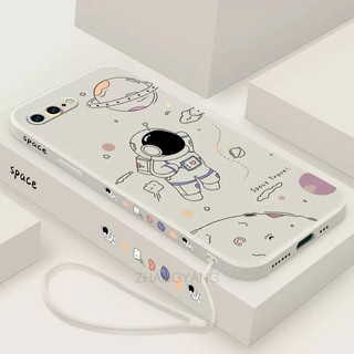 ốp lưng iPhone 7 plus 8 plus iPhone 7 8 iPhone 6 6s iPhone 6s plus 6 plus Ốp Điện Thoại Silicone TPU In Hình Phi Hành Gia Kèm Dây Đeo Cho iPhone 7 plus 8 plus iPhone 7 8 iPhone 6 6s iPhone 6s plus 6 plus
