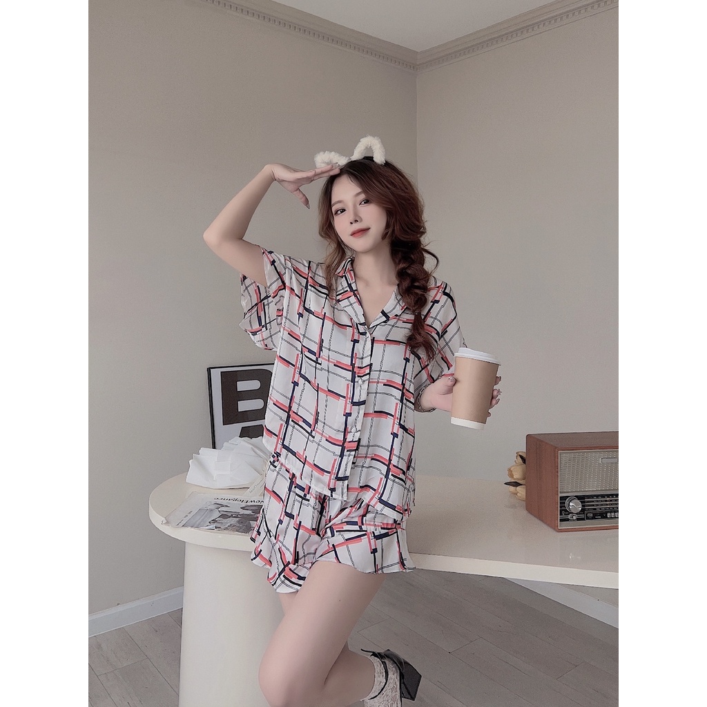 Đồ Bộ Sexy Forever Pyjama Lụa cao cấp Pattern