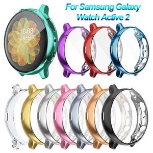 Siêu Mỏng Mạ Điện TPU Bảo Vệ Đồng Hồ Dành Cho Samsung Galaxy Watch Active 2 40 44mm Full Cover Bảo Vệ Màn Hình Cho Samsung Galaxy 46mm Gear S3