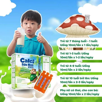 siro Canxi sữa non, vitamin D3 k2, 3 trong 1 giúp bé phát triển chiều cao, tăng sức đề kháng, và giảm táo bón cho bé