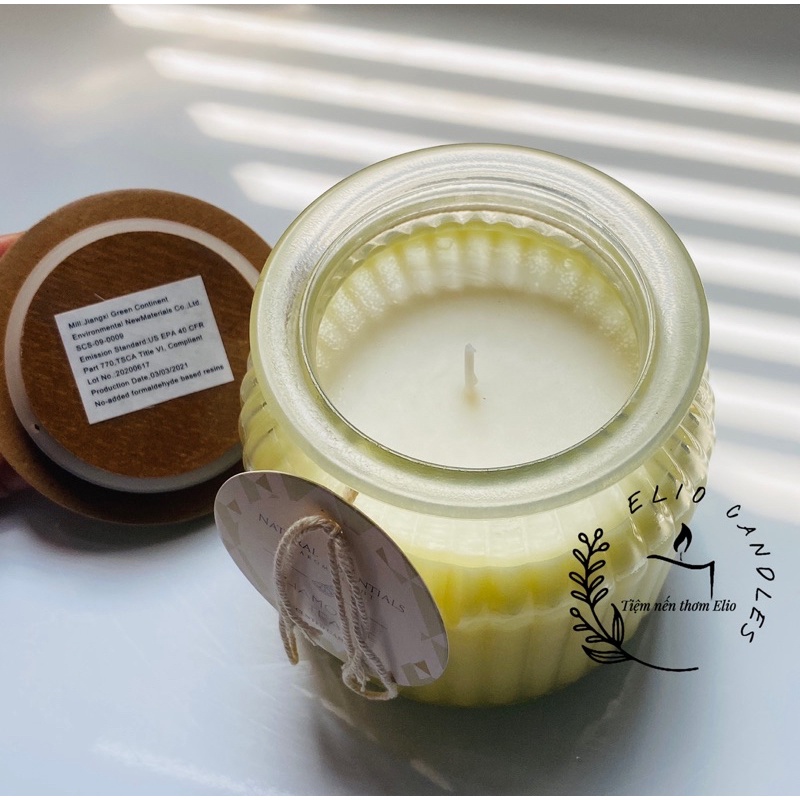 [Xuất xịn] Nến thơm candle cup cao cấp, VNXK hàng xuất Mỹ xịn,  hãng Natural Essential, hủ to đùng thơm dã man