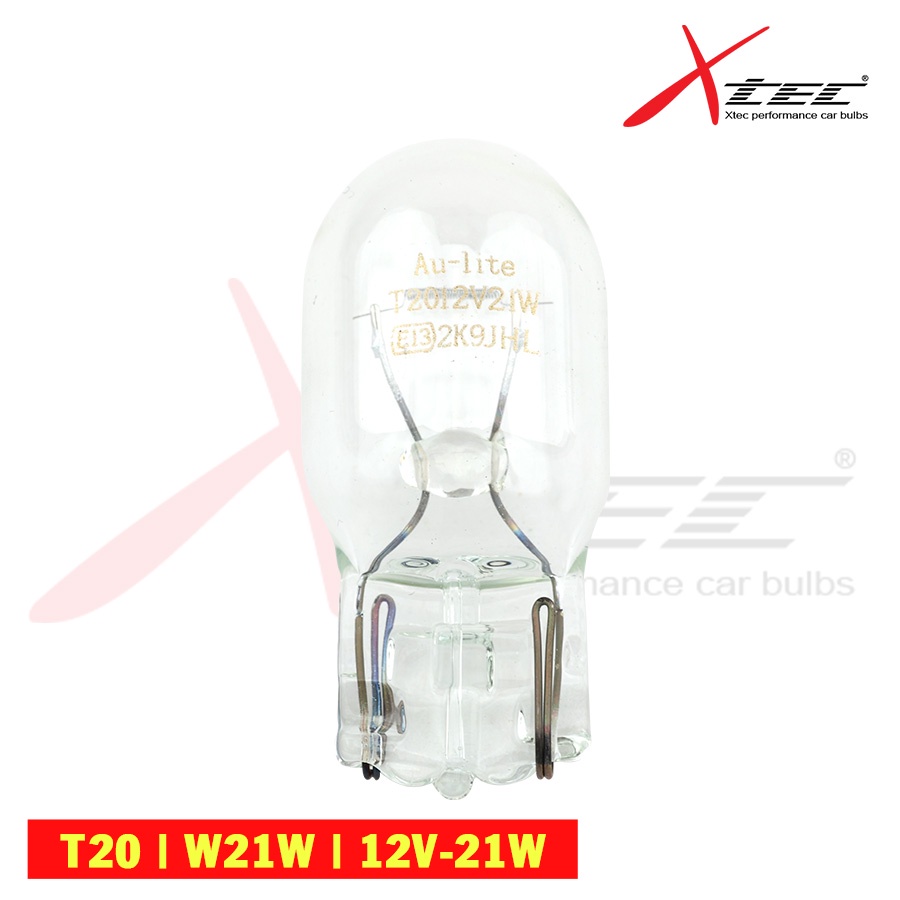Combo 10 Bóng Đèn Tín Hiệu Chân Ghim Lớn Halogen XTEC Original Dùng Cho Xe Oto Xe Hơi Chân T20 W21W 12V 21W, 21/5W Vàng