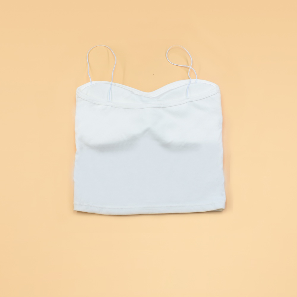 Áo 2 Dây Cotton UNDERCOOL Croptop Sợi Bún Đệm Nâng Ngực Dáng Ôm Thoáng Mát A2D07