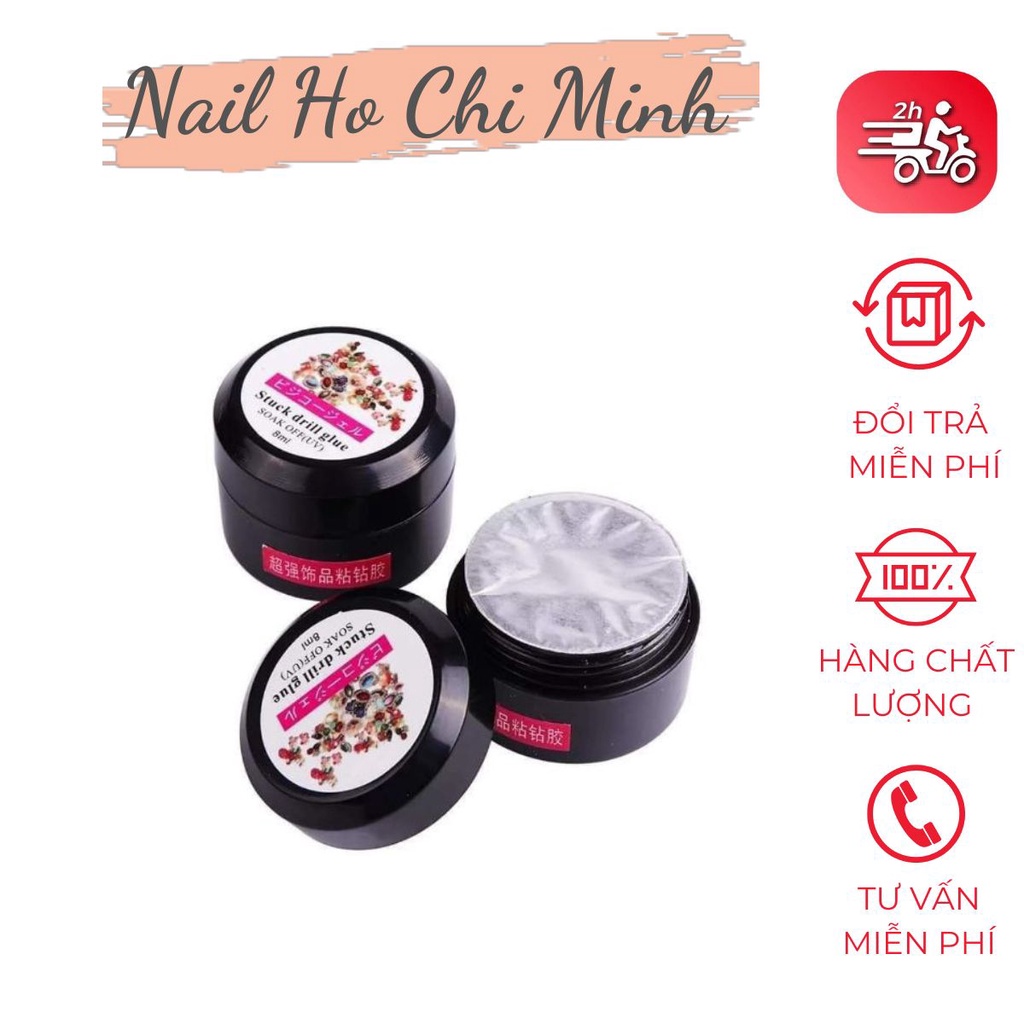 [GIÁ TÔT] Gel đính đá chính hãng chất đậm đặc 8ml chuyên dụng làm nail
