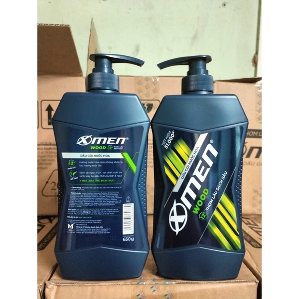 Dầu gội nước hoa XMen Wood Sport 650g tặng
