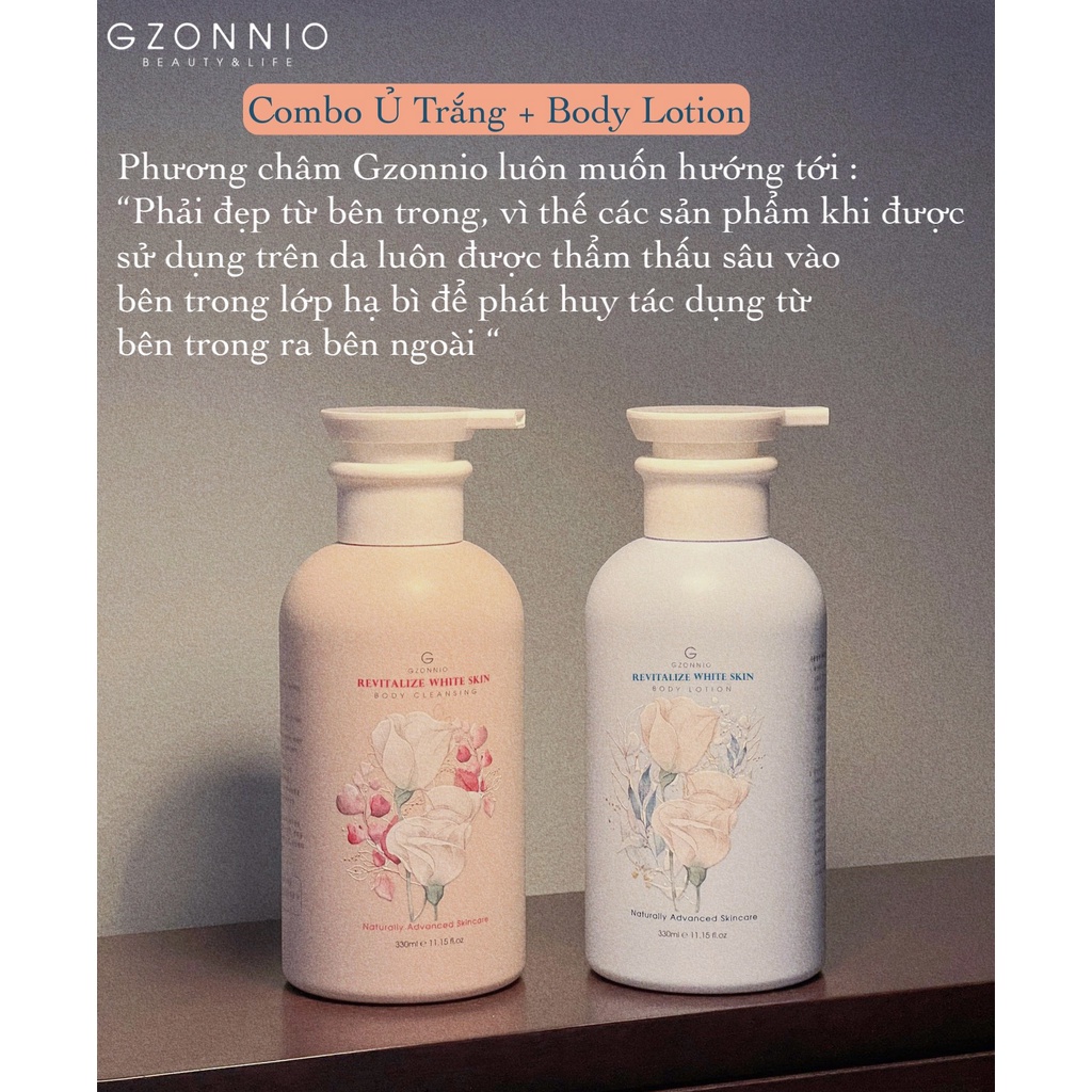 Combo Tắm Trắng + Body Lotion Gzonnio