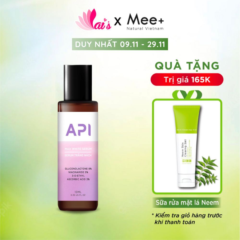 Son Nách API Serum Trắng Nách Max White Serum Mee Natural 10ml Dưỡng Ẩm ...