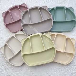 Khay ăn dặm 4 ngăn có kèm nắp silicone <không hộp>