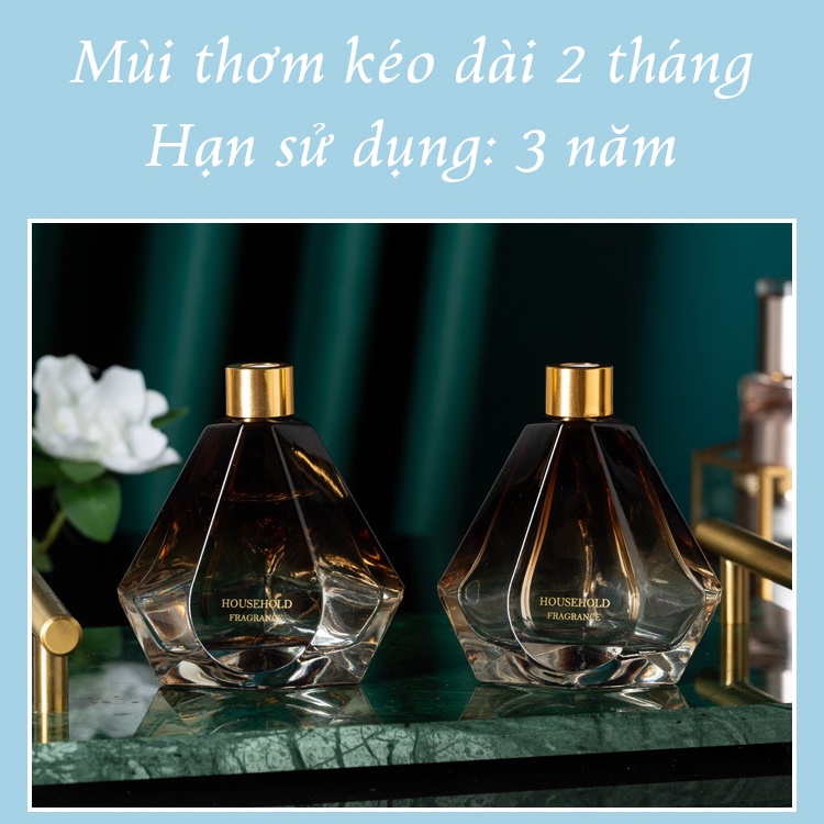 Tinh Dầu Thơm Phòng Lọ Khuếch Tán Nước Hoa Thơm Để Phòng Thiên Nhiên Tán Hương Diamond 100ML KT39