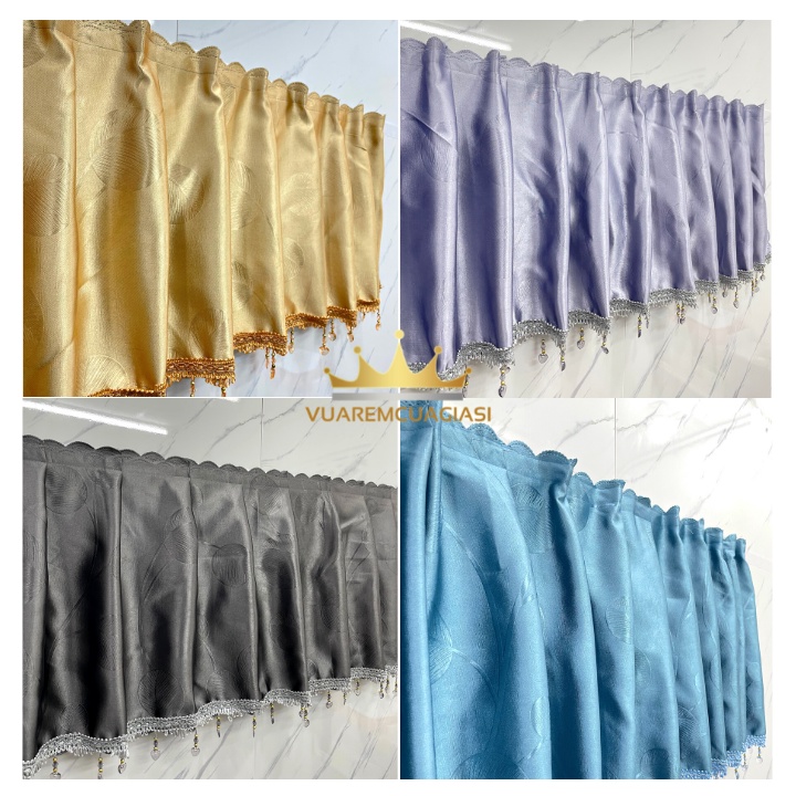Yếm rèm cửa sổ dán tường loại 1 dùng trang trí decor phòng khách, phòng ...