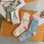 Đôi Tất Chân Cotton Trang Trí Hoa Thời Trang Hàn Quốc Cho Nữ